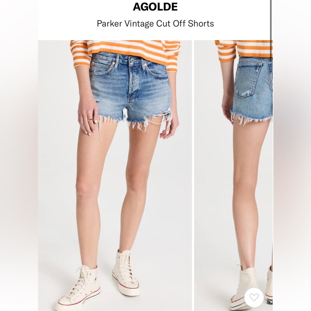 AGOLDE Parker Denim Shorts